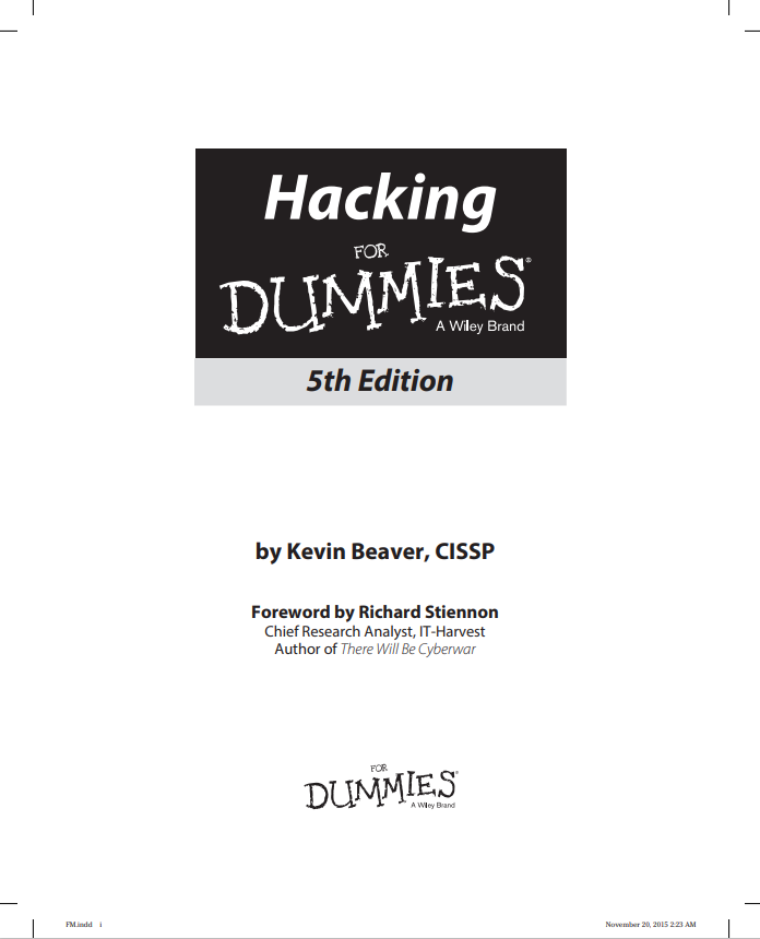 Hacking For Dummies