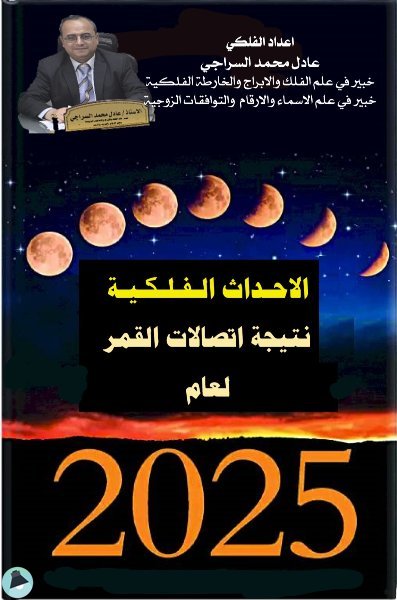 الاحداث الفلكية نتيجة اتصالات القمر بالكواكب وتاثيرها لعام 2025م