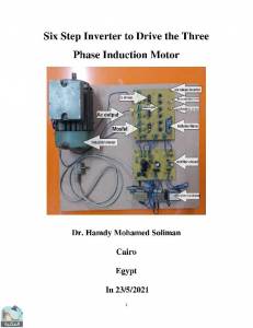 Six step inverter to drive the three phase induction motor 